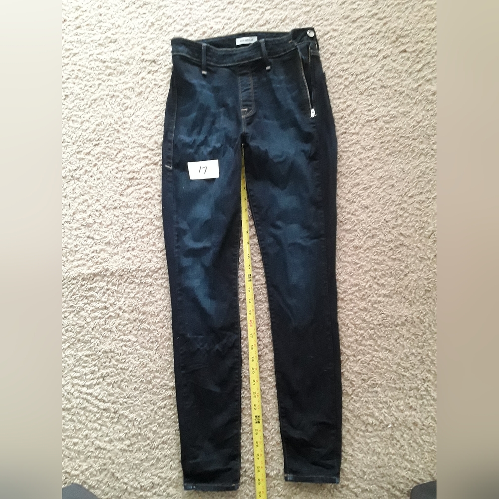 Good American Jeans - Side Zipper - Dark Blue - size 2/26 (28 inseam)